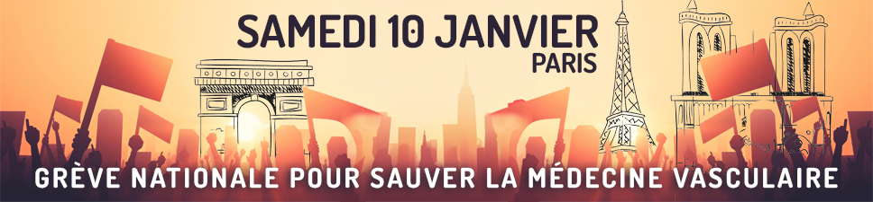 Grève Nationale des médecins vasculaires le 10 janvier 2026 à Paris